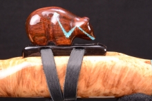 York Gum Burl Native American Flute, Minor, Mid A-4, #G12L